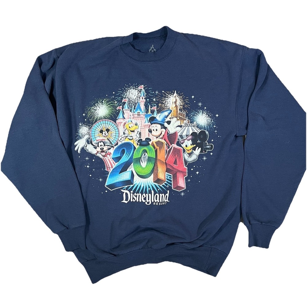 Disneyland Resort 2014 Collectible Crewneck‎ Sweatshirt Size Medium Mickey Mouse